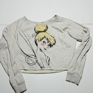 Junior crop Tinker Bell sweatshirt